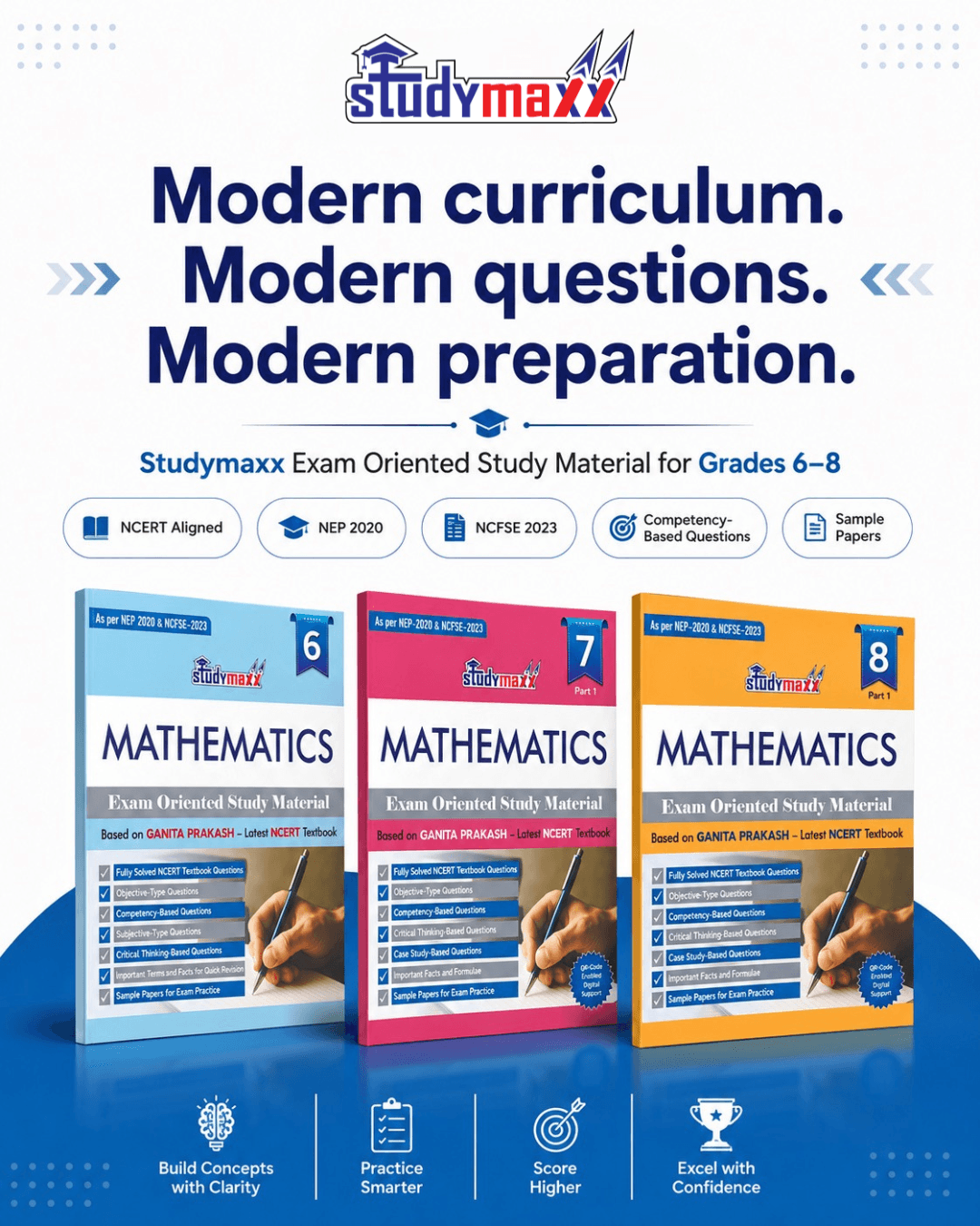 Studymaxx exam-oriented study material for Classes 6 to 8